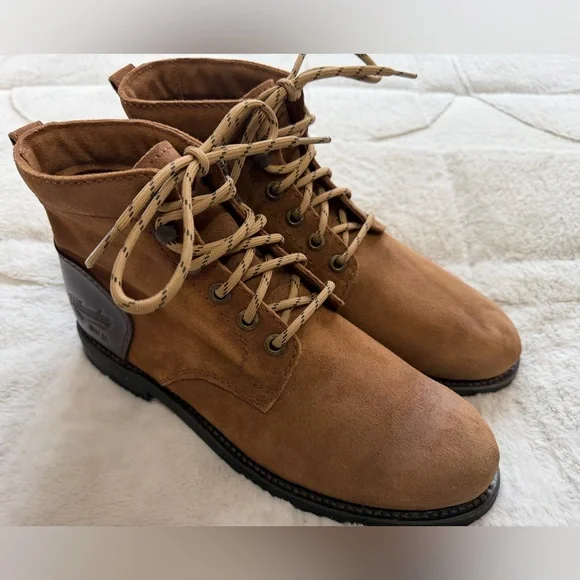 Like New! $265 Milwaukee Boot Co Brown Suede Nubuck Lace-Up Ankle Boots 10 - Picture 4 of 10